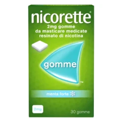Nicorette Gomme per smettere di fumare 2mg Nicotina Menta, 30 Gomme Masticabili