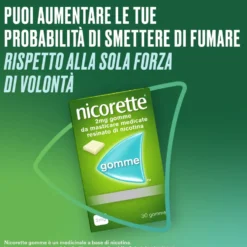 Nicorette 2mg Gomme Masticabili Smettere di Fumare, 30 Gomme