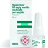 Niogermox 80 Mg/G Smalto Medicato Per Unghie Flacone In Vetro Da 6,6 Ml Con Tappo A Vite Pp + Pennellino Applicatore
