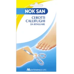 Nok San Cerotti callifughi da ritagliare - Cerotti per la rimozione di calli e duroni, 2 pezzi