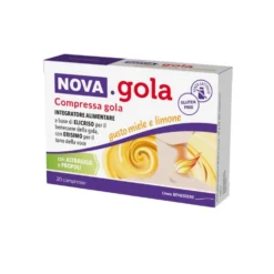 Nova Argentia Nova. Gola Integratore Alimentare Miele e Limone, 20 compresse orosolubili