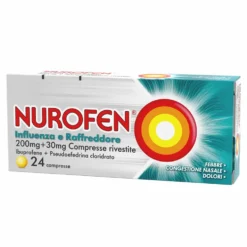 Nurofen Influenza e Raffreddore 200 mg + 30 mg, 24 Compresse Rivestite