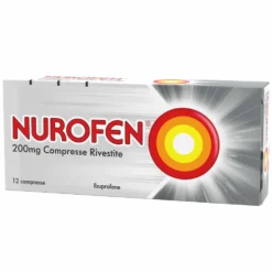 Nurofen 200mg Ibuprofene Febbre e Dolore, 12 Compresse