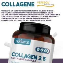 Nutracle Collagen 2.5 - Integratore alimentare per pelle, capelli e unghie, 120 compresse