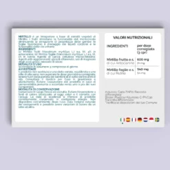 Nutracle Mirtillo Nero 600mg Integratore Microcircolo Drenaggio e Vie Urinarie, 60 Compresse