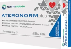 Nutrifarma Ateronorm Plus Integratore per il metabolismo del colesterolo, 30 compresse