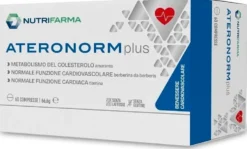 Nutrifarma Ateronorm Plus Integratore alimentare per il metabolismo del colesterolo, 60 compresse