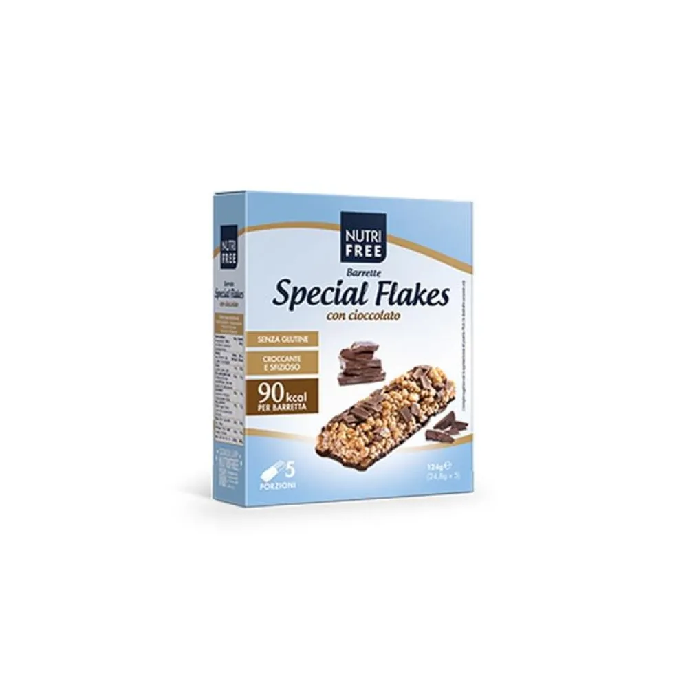 Nutrifree Barrette Special Flakes Con Cioccolato 5 Pezzi Da 24,8 g