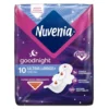 Nuvenia Goodnight - Assorbenti ultra notte con ali per flussi abbondanti, 10 assorbenti