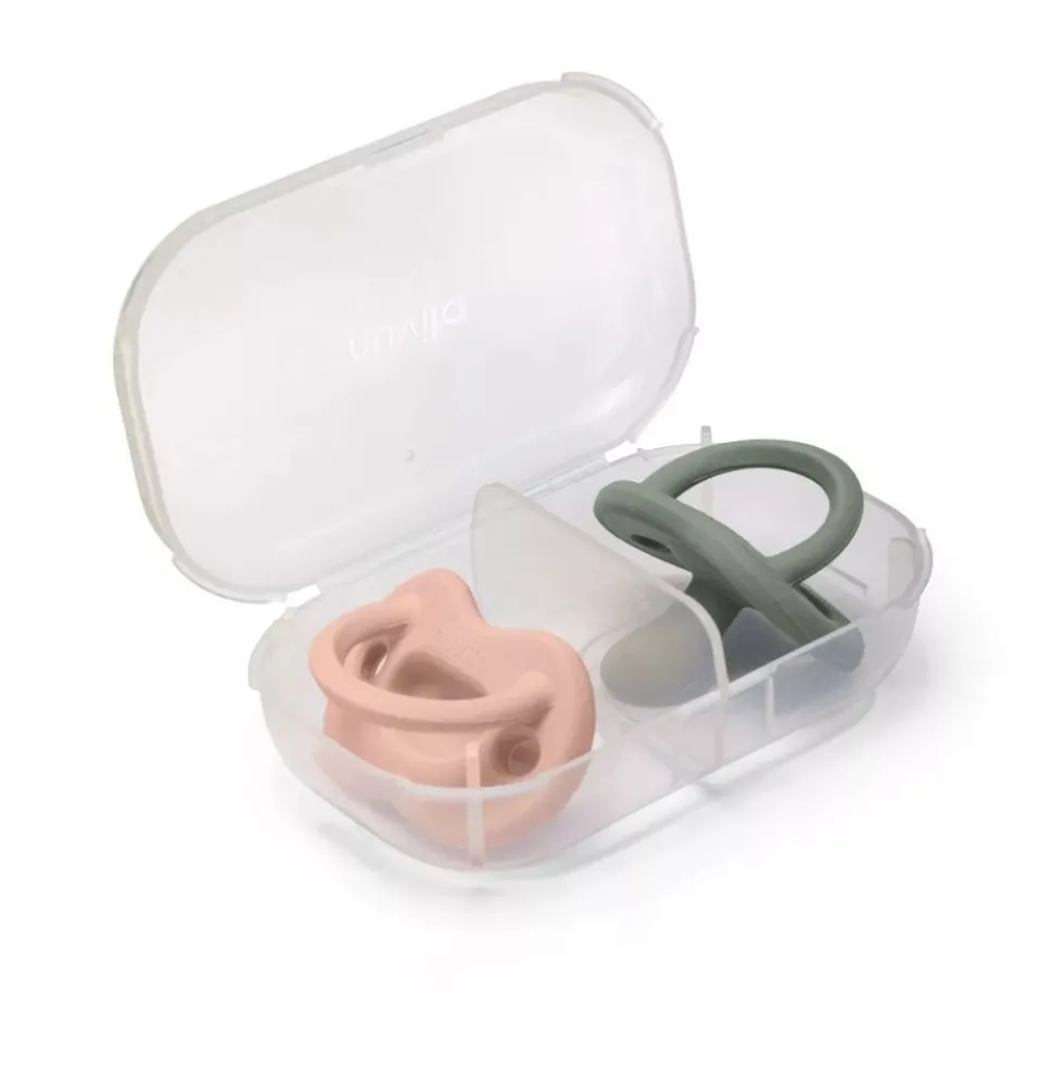 Nuvita Orthosoft Light Set succhietti ortodontici in silicone per neonati 0m+ colore rosa e verde, 2 succhietti