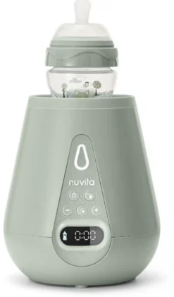 Nuvita Scaldabiberon digitale con sterilizzatore igienizzante colore verde salvia, 1 pezzo