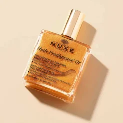 Nuxe Huile Prodigieuse Or - Olio secco illuminante per nutrire viso, corpo e capelli, 100 ml