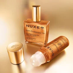 Nuxe Huile Prodigieuse Or Roll-On Olio Idratante Oro Idrata Satina ed Illumina, 60ml