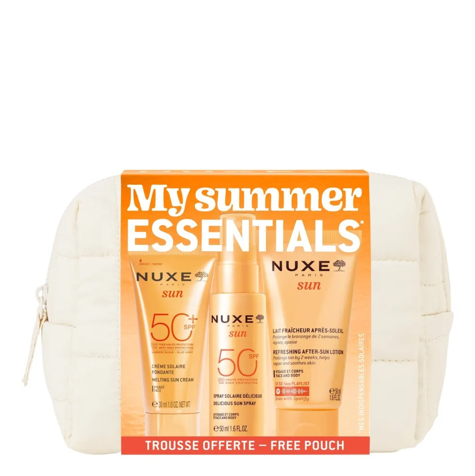 Nuxe My Summer Essential - Crema Solare Fondente SPF50+ 30ml + Spray Solare SPF50+ 50ml + Latte Doposole rinfrescante 50ml