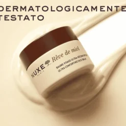 Nuxe Rêve de Miel - Balsamo viso emolliente e riparatore per la pelle secca, 50 ml