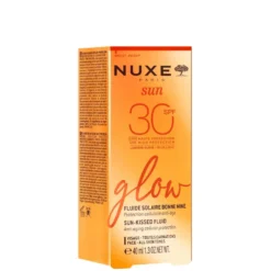 Nuxe Sun Fluido Solare Viso Glow Spf 30 - Fluido per proteggere e illuminare il viso, 40 ml