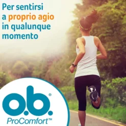 o.b. Assorbenti Interni ProComfort Super Facili da Applicare e Rimuovere Flusso Intenso Tamponi Interni Trama Assorbente, 16 Pezzi