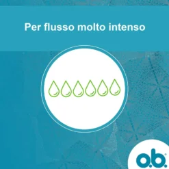 o.b. Assorbenti Interni ProComfort Super Plus Facili da Applicare e Rimuovere Flusso Molto Abbondante Tamponi Interni Trama Assorbente, 16 Pezzi