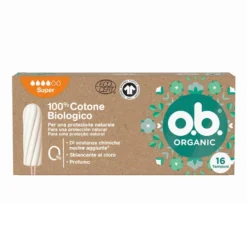 O.B. Organic Super Assorbenti Interni per Flusso Intenso, 16 Pezzi