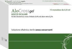 Offhealth AloCross - Soluzione oftalmica lubrificante, 15 flaconi monodose da 0,35 ml