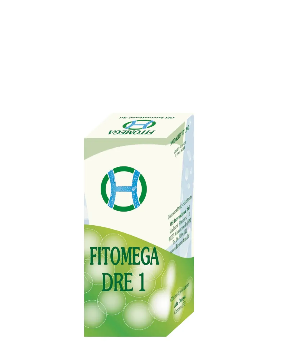 Oh International Fitomega Dre 1 - Fitomega Dre gocce per il drenaggio vascolare arterioso, 50 ml