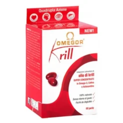 Omegor Krill - Integratore di olio di krill per la funzione cardiaca e cerebrale, 60 capsule molli