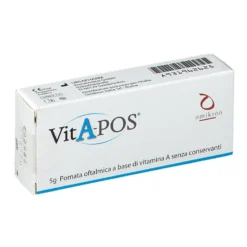 Omikron Vitapos Pomata Oftalmica a base di Vitamina A, 5g