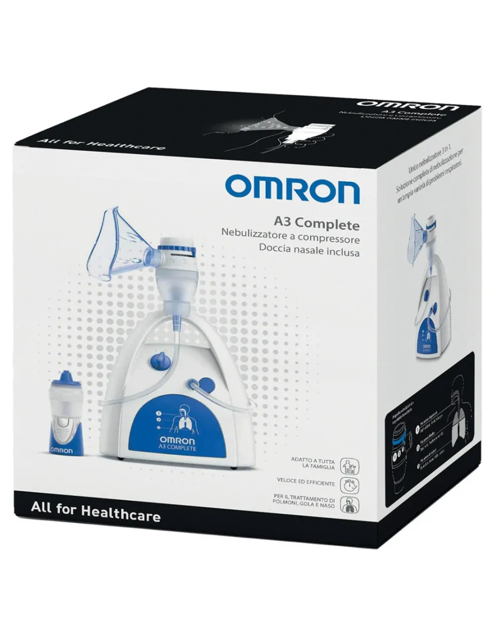 Omron A3 Complete - Nebulizzatore omron a3 complete, 1 pezzo