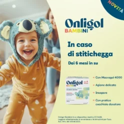 Onligol Bambini Dispositivo Medico Macrogol 4000 ad Azione Lassativa, 200g