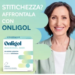 Onligol Dispositivo Medico Macrogol 4000 Azione Lassativa, 20 Bustine