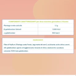 Onligol Fibre Integratore Transito Intestinale gusto Pesca, 20 Bustine