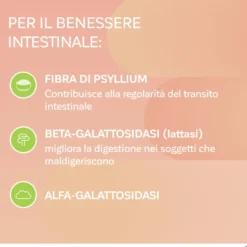 Onligol Fibre Integratore Transito Intestinale gusto Pesca, 20 Bustine