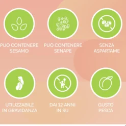 Onligol Fibre Integratore Transito Intestinale gusto Pesca, 20 Bustine