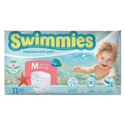 Ontex Swimmies Pannolino Pants Taglia M 9-15Kg, 11 pannolini