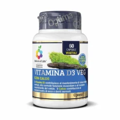 Optima Naturals Colours of Life Vitamina D3 Veg - Integratore per le ossa, 60 capsule vegetali