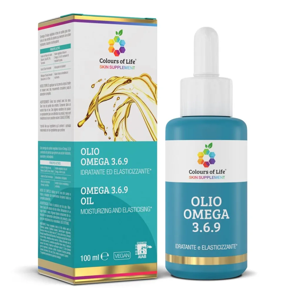 Optima Naturals Colours Of Life - Olio Omega 3.6.9 Idratante, 100ml