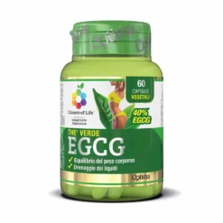 Optima Naturals Colours of Life Thè Verde EGCG - Integratore per l'equilibrio del peso, 60 capsule