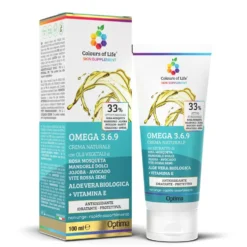 Optima Naturals Colours of Life Omega 3-6-9 - Crema naturale idratante per la pelle secca, 100 ml