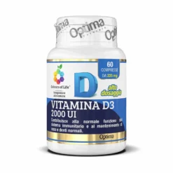 Optima Naturals Colours Of Life - Vitamina D3 2000 UI Integratore, 60 Compresse