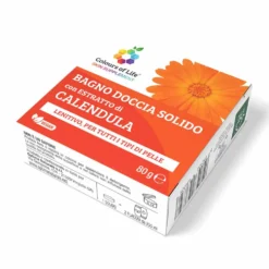 Optima Naturals Colours of Life - Bagnodoccia solido lenitivo alla calendula, 80 g