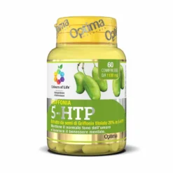 Optima Naturals Colours of Life Griffonia 5-HTP - Integratore per l'umore e il sonno, 60 compresse