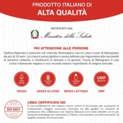 Optima Naturals Cuore di Melograno Oxy4 - Integratore antiossidante per il microcircolo, 500 ml