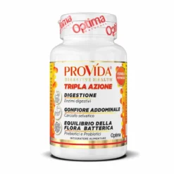 Optima Naturals Provida Tripla Azione - Integratore per la digestione, 60 capsule