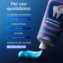 Oral-B Advanced Protezione Sbiancante Dentifricio Extra Freschezza, 75ml