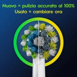 Oral-B Pro Cross Action Testine di Ricambio Spazzolino Elettrico, 3 Pezzi