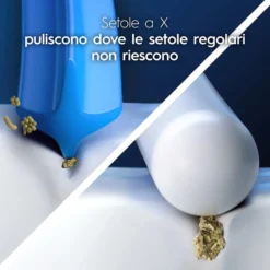 Oral-B Pro Cross Action Testine di Ricambio Spazzolino Elettrico, 3 Pezzi