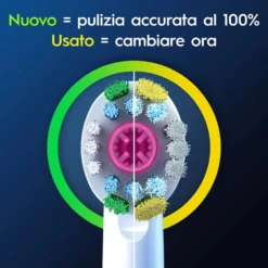 Oral-B Pro 3D White Testine di Ricambio per Spazzolino Elettrico, 3 Testine