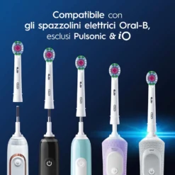 Oral-B Pro 3D White Testine di Ricambio per Spazzolino Elettrico, 3 Testine