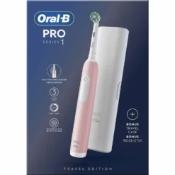 Oral-B PRO Series 1 Spazzolino Elettrico Rosa + 1 Testina + Custodia