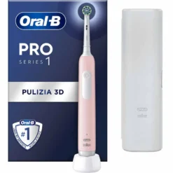 Oral-B PRO Series 1 Spazzolino Elettrico Rosa + 1 Testina + Custodia